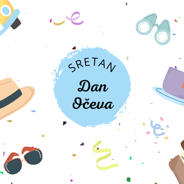 Modern yellow father day Card Landscape 600x600